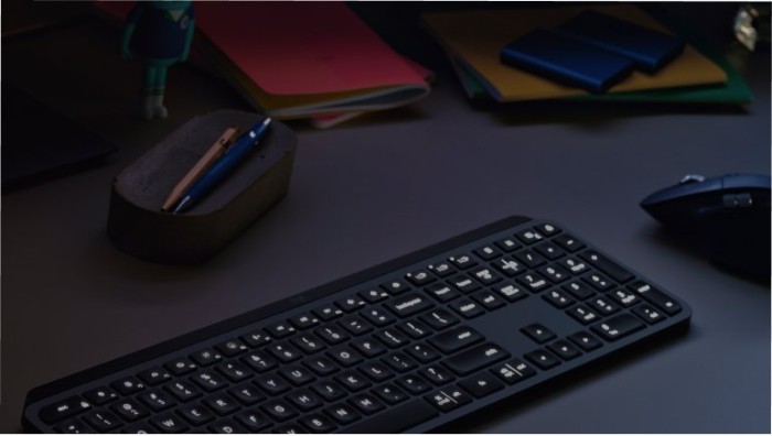LOGITECH MX Keys S Combo für Windows, Linux, Chrome, Mac, Tastatur & Maus  Set, kabellos, Graphite PC Mäuse