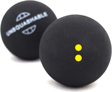 Unsquashable squash ball, very slow