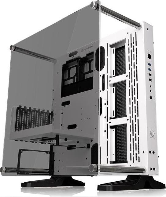 Thermaltake Core P3 Tempered Glass Snow Edition weiß, Glasfenster