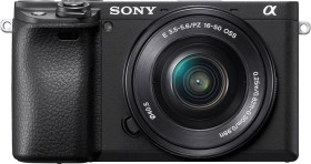 Sony Alpha 6400 schwarz mit Objektiv AF E 16-50mm 3.5-5.6 OSS PZ (ILCE-6400LB)