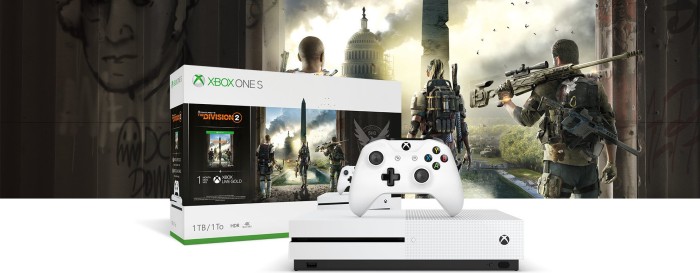 Microsoft Xbox One S - 1TB Tom Clancy's The Division 2 Bundle weiß