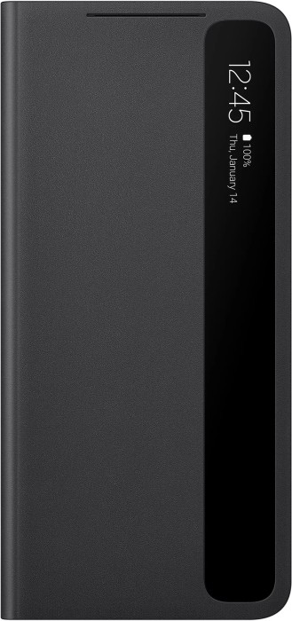 Samsung Clear View Cover für Galaxy S21 Ultra schwarz
