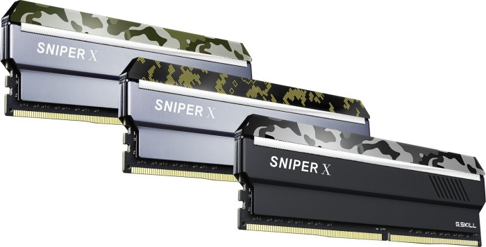 G.Skill SniperX Urban camouflage DIMM Kit 16GB, DDR4-2400, CL17-17-17-39