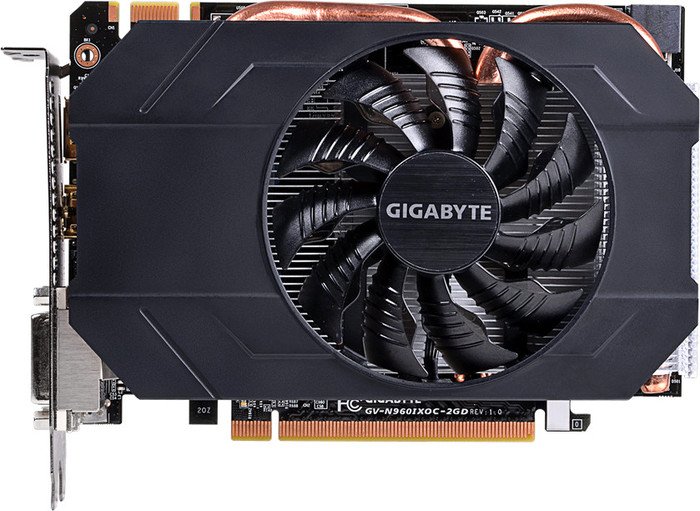 GIGABYTE GeForce GTX 960 mini OC, 4GB GDDR5, 2x DVI, HDMI, DP