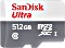 SanDisk Ultra R100 microSDXC 512GB Kit, UHS-I, Class 10 (SDSQUNR-512G-GN6TA)