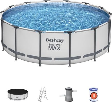 Bestway Steel Pro MAX Frame Pool Komplett Set 427x122cm