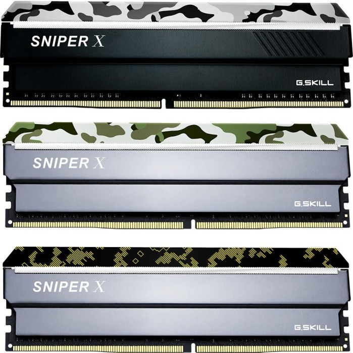 G.Skill SniperX Digital Camouflage DIMM Kit 16GB, DDR4-3000, CL16-18-18-38