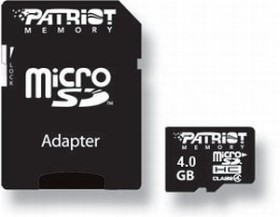 microSDHC 4GB Kit Class 4