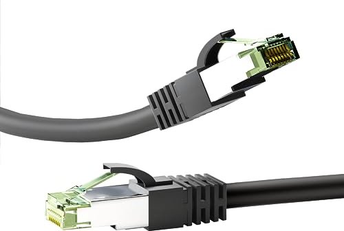 goobay kabel patch, Cat8.1, S/FTP, RJ-45/RJ-45, 7.5m, czarny