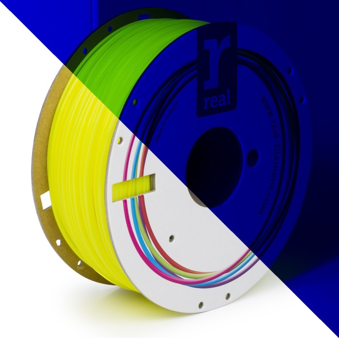 REAL-Filament PLA, Fluorescent Yellow, 1.75mm, 1kg
