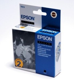 Epson Tinte T013 schwarz, 2er-Pack