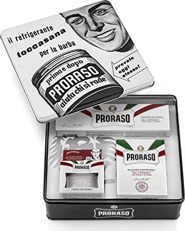 Proraso Sensitive Creme 150ml + Balsam 100ml + Creme 150ml Geschenkset