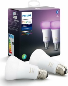 Philips Hue White and Color Ambiance LED-Bulb E27 9W, 2er-pack (673284-00)