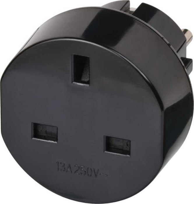 Brennenstuhl travel adapter GB/protective ground contact