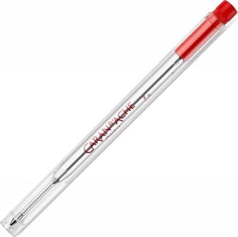 Caran d'Ache Goliath długopis zapasowy nabój, Medium czerwony