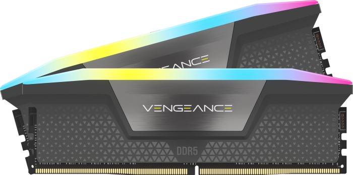 Corsair Vengeance RGB grau DIMM Kit 32GB, DDR5-6000, CL30-36-36-76, on-die ECC