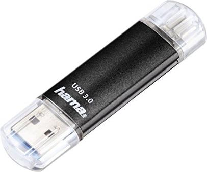 hama USB 3.0 OTG Speicherstick FlashPen „Laeta Twin“, 16 GB aus Kunststoff, Datentransferrate: 45 MBit/Sek., – 1 Stück (00123998)