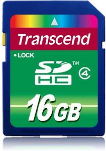 Transcend SDHC 16GB, Class 4