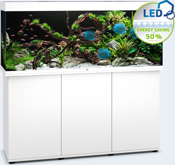 Juwel Rio 450 LED Aquarium-Set mit Unterschrank, weiß/weiß, 450l