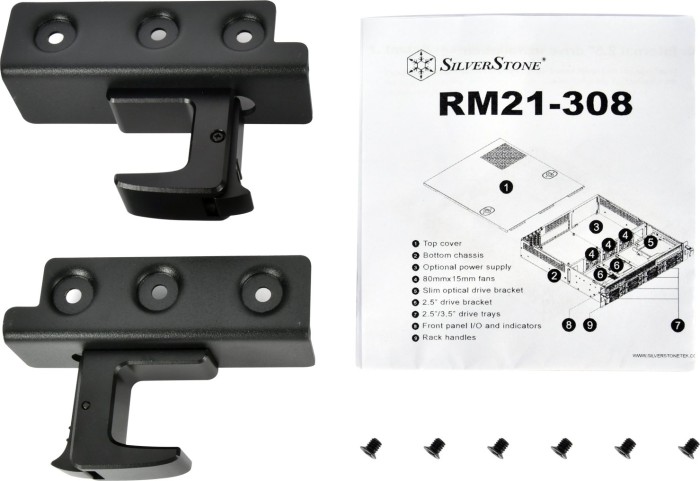 SilverStone RM21-308 Rackmount Storage, 2HE