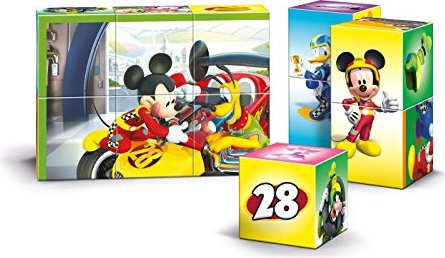 Mickey and the Roadster Racer Würfelpuzzle Clementoni Disney Junior 