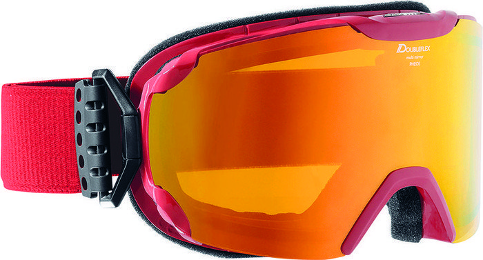 L50 UVP €99,95 Alpina Skibrille Pheos MM red/MM red S2 Gr 