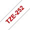 Brother TZe-252 Beschriftungsband 24mm, weiß/rot Vorschaubild