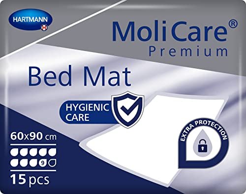Hartmann MoliCare Premium Bed Mat 60x90cm 9 kropla podkładka ochronna do łóżka, 15 sztuk