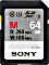 Sony SF-M Series R260/W100 SDXC 64GB, UHS-II U3, Class 10 Vorschaubild