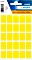 Herma etykiety wielozadaniowe, 15x20mm, żółty, 5 arkuszy (3661)