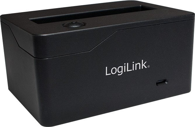 LogiLink USB 3.0 Quickport für 2,5" SATA HDD/SSD schwarz, USB 3.0 Micro-B