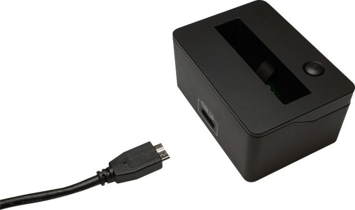 LogiLink USB 3.0 Quickport für 2,5" SATA HDD/SSD schwarz, USB 3.0 Micro-B