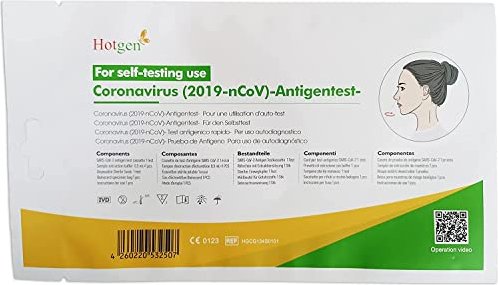 Hotgen Novel Coronavirus 2019-nCoV Antigen Schnelltest, 10 Stück