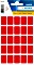 Herma etykiety wielozadaniowe, 15x20mm, czerwony, 5 arkuszy (3662)