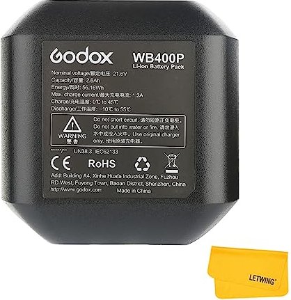 Godox WB400P AD4000Pro 21.6V/2600mAh Lithium-ion Battery Pack for GODOX AD400Pro 400ws GN72 TTL 2.4G System Outdoor Flash Strobe Light 
