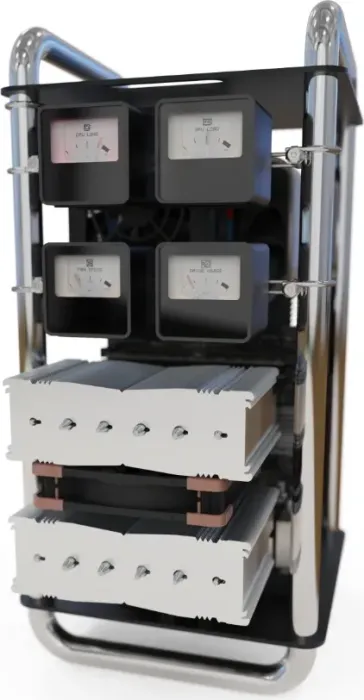 Streacom VU1 Dynamic Analogue Dials, Zeigermessgerät, czarny, zestaw startowy, 1x hub, 3x Dials, sztuk 4-zestaw