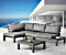 Best Freizeitmöbel Luanda Lounge-Set, 3-tlg. anthrazit/grau (98743050)
