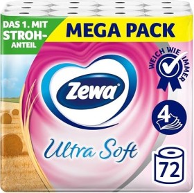 Zewa Ultra Soft 4-lagig Toilettenpapier weiß, 8 Rollen