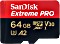 SanDisk Extreme PRO R200/W90 microSDXC 64GB Kit, UHS-I U3, A2, Class 10 (SDSQXCU-064G-GN6MA)