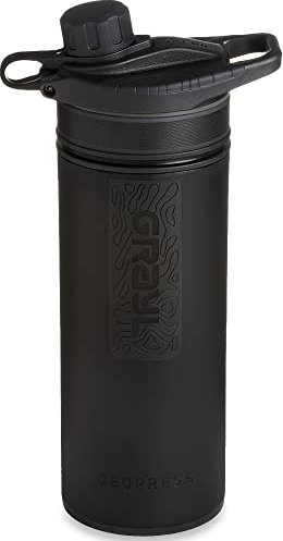 Grayl Geopress Wasserfilter Trinkflasche 710ml covert black
