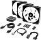 Corsair iCUE LINK QX120 RGB Starter Kit, schwarz, LED-Steuerung, 120mm, 3er-Pack Vorschaubild
