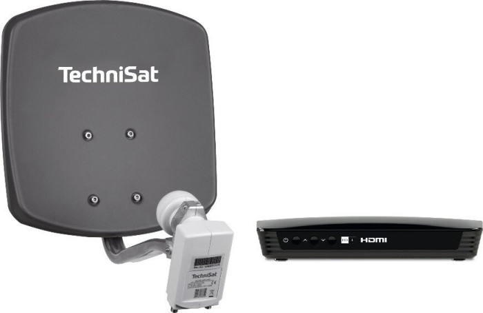 TechniSat DigiDish 33 schiefergrau + 1x Eurotech 2 HD+