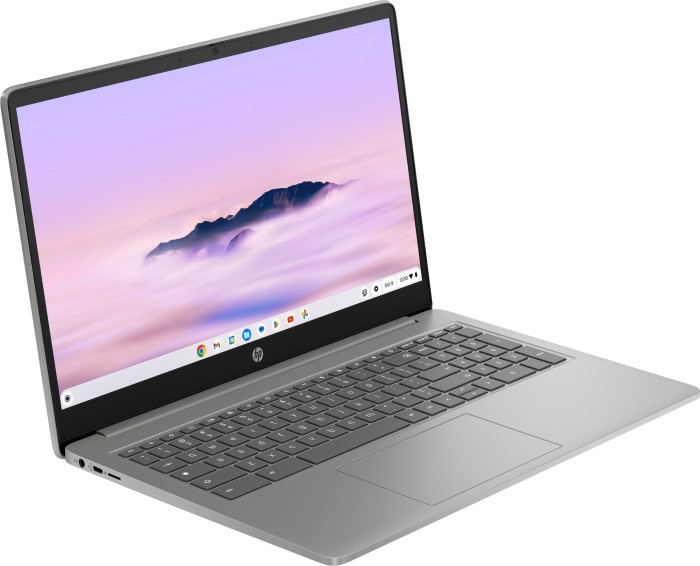 HP Chromebook Plus 15a-nb0225ng, Mineral Silver, Core i3-N305, 8GB RAM, 256GB Flash, DE