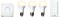 Philips Hue White LED-Bulb E27 9.5W Starter-Kit Vorschaubild