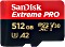 SanDisk Extreme PRO R200/W140 microSDXC 512GB Kit, UHS-I U3, A2, Class 10 (SDSQXCD-512G-GN6MA)