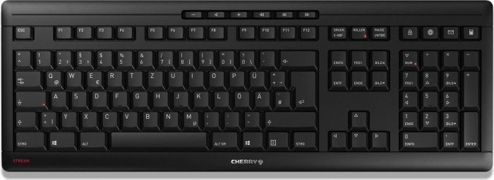 Cherry Stream Keyboard Wireless, USB, DE