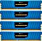 Corsair Vengeance LP blau DIMM Kit 16GB, DDR3-1600, CL9-9-9-24 (CML16GX3M4A1600C9B)