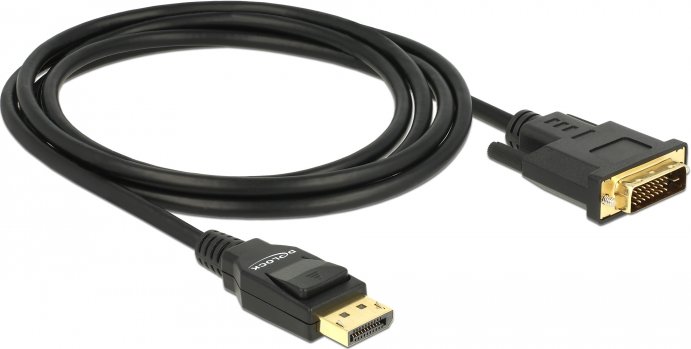 DeLOCK DisplayPort 1.2 [Stecker] auf DVI-D 24-Pin [Stecker] Kabel, 2m