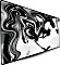 Nyfter Nyfpad XXL Liquid Premium Gaming Mousepad, 900x500mm, Motiv weiß/schwarz