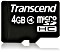 Transcend microSDHC 4GB Kit, Class 4 (TS4GUSDHC4)